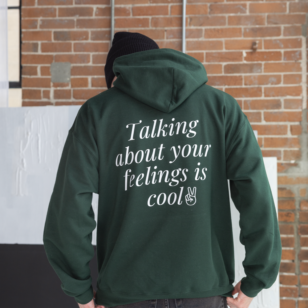 
                  
                    Talking About Your Feelings is Cool Hoodie - Forest Green
                  
                