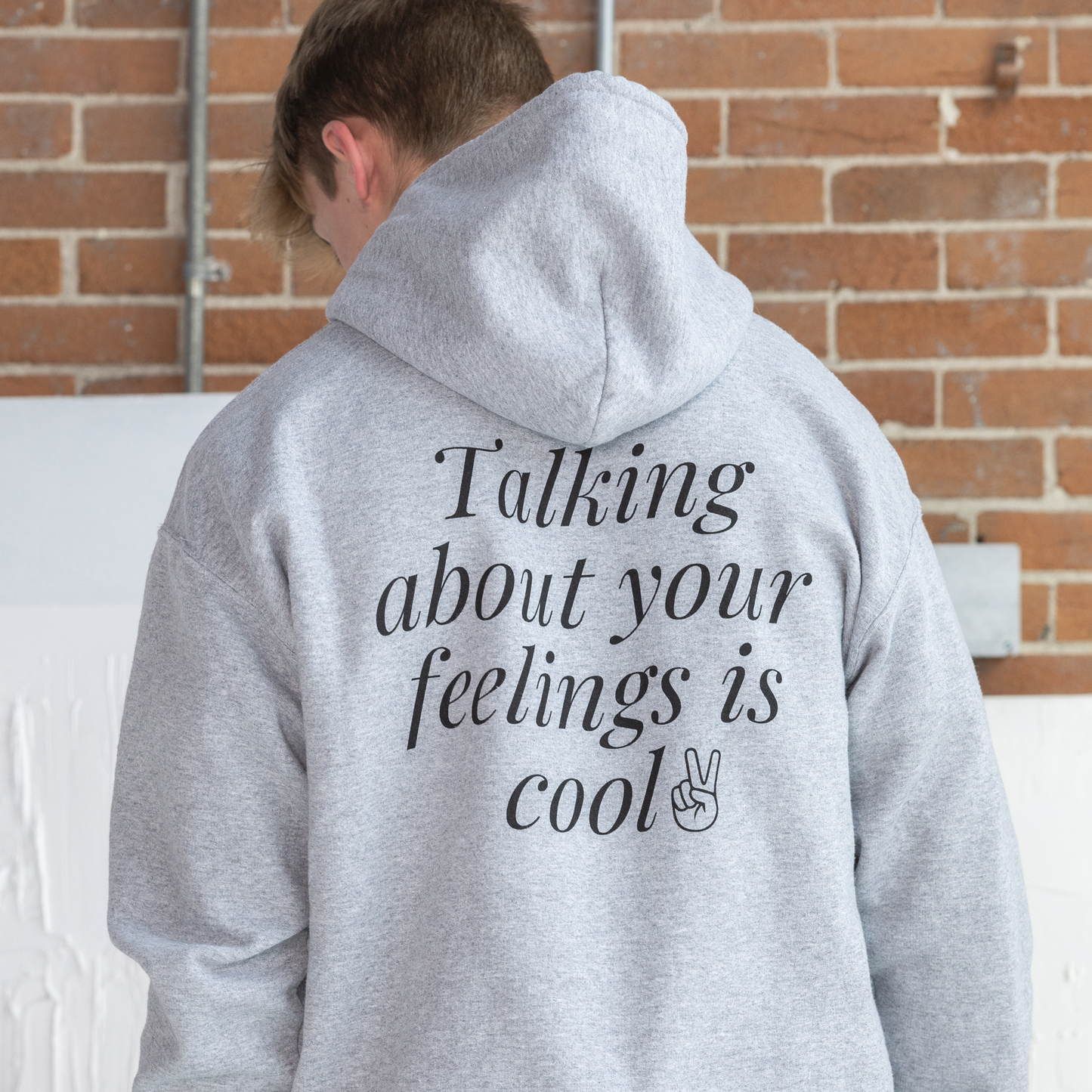 Talking About Your Feelings Is Cool Hoodie - Sport Gray